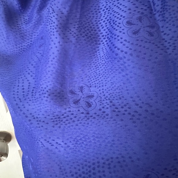 Rebecca Taylor royal Blue silk blend sleeveless short romper. Size 2 - Picture 6 of 8